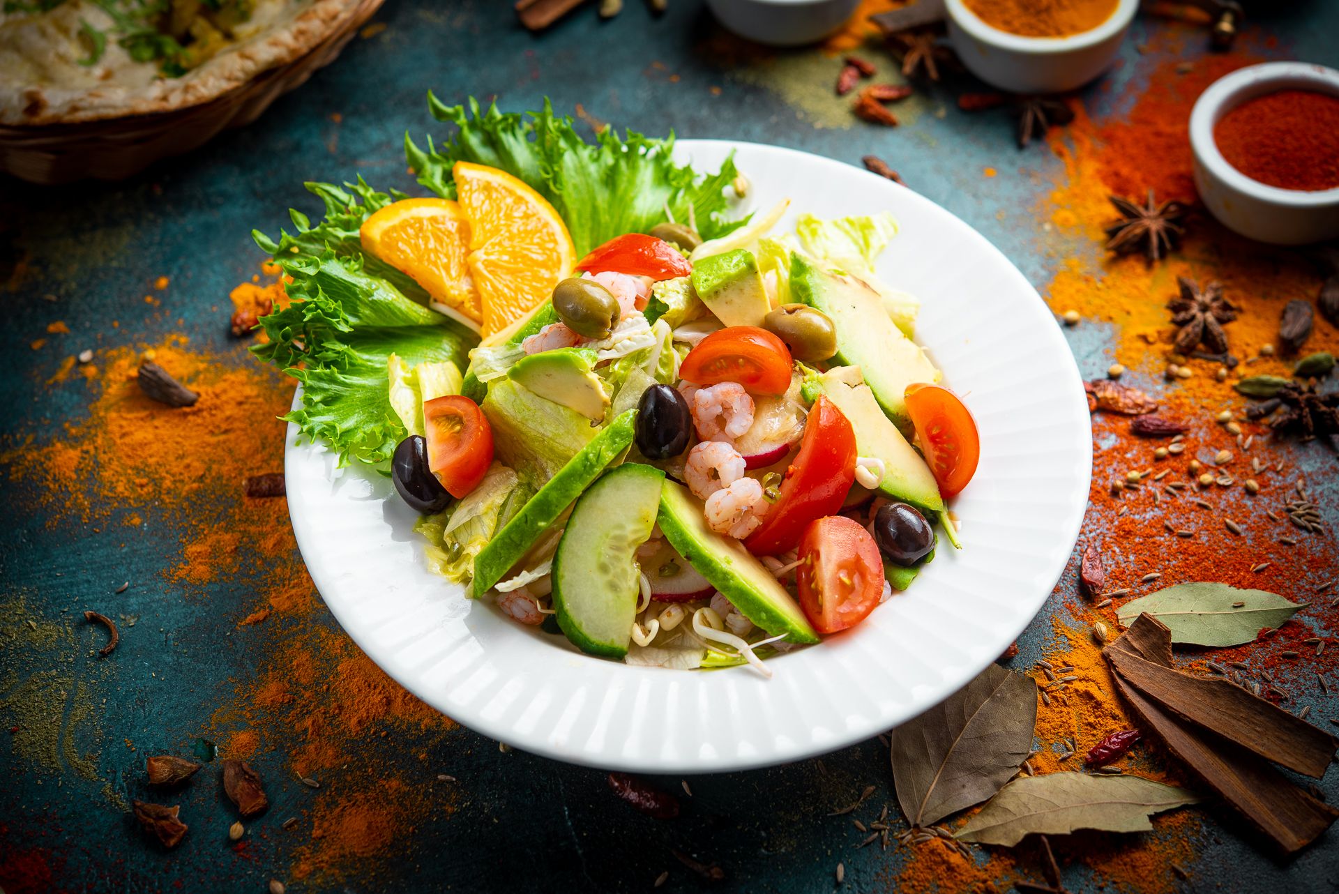 Vegetable & Indian Cheese Salad